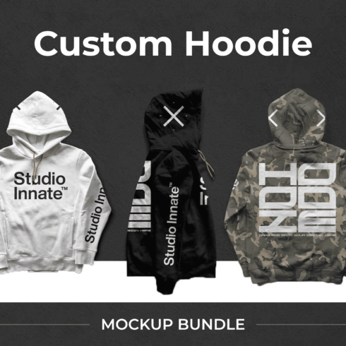 Custom Hoodie Mockup Bundle.