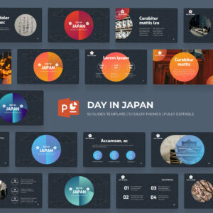 Day in Japan Powerpoint Template main cover.
