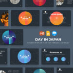 Mobile option of the Day in japan Presentation Template main cover.