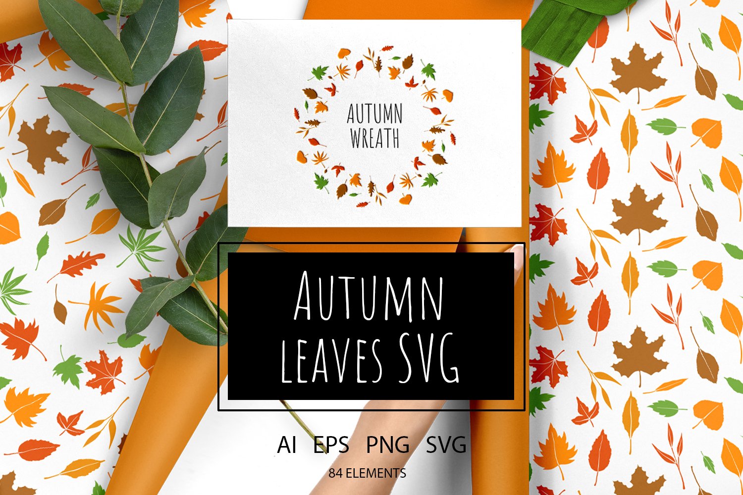 Cover image of Autumn Leaves SVG.