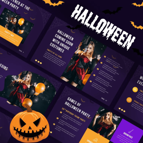 Halloween Party Powerpoint Template.