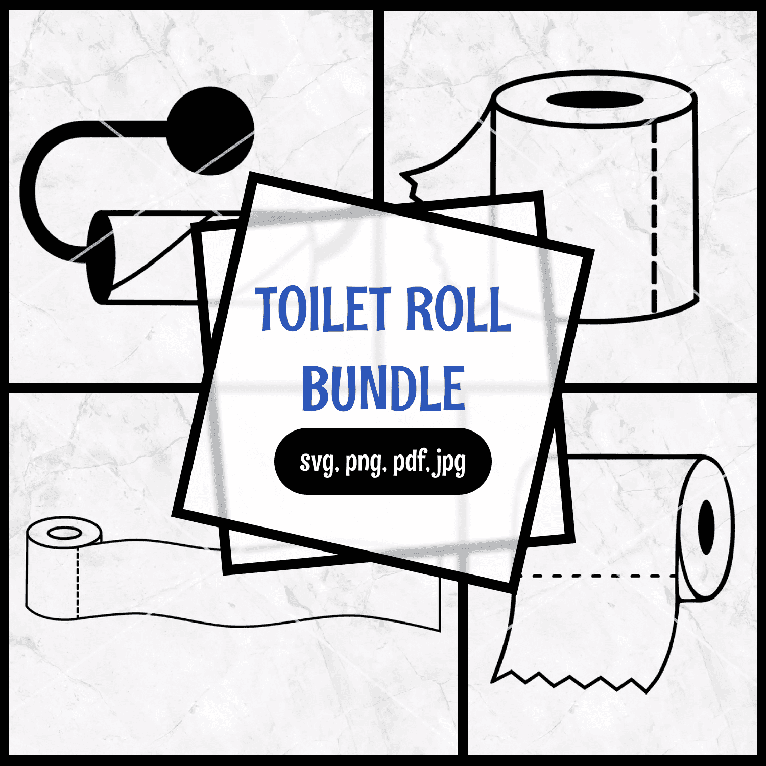 Loo / toilet roll bundle.