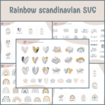 Rainbow scandinavian SVG.