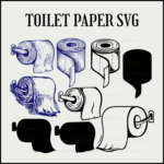 Toilet paper svg.
