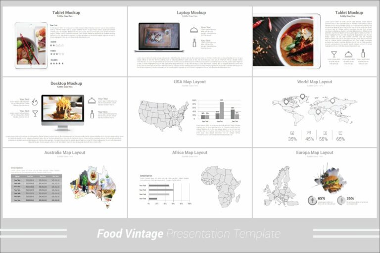 Food Vintage Powerpoint Template – MasterBundles