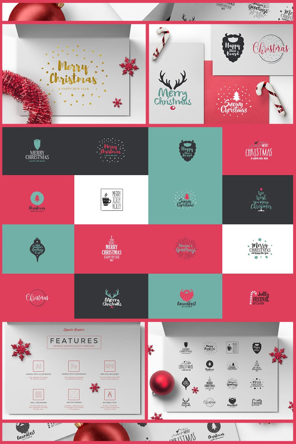 Christmas Logos Pack.