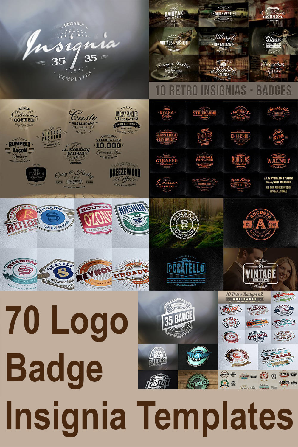 Big collection of logos and badges.
