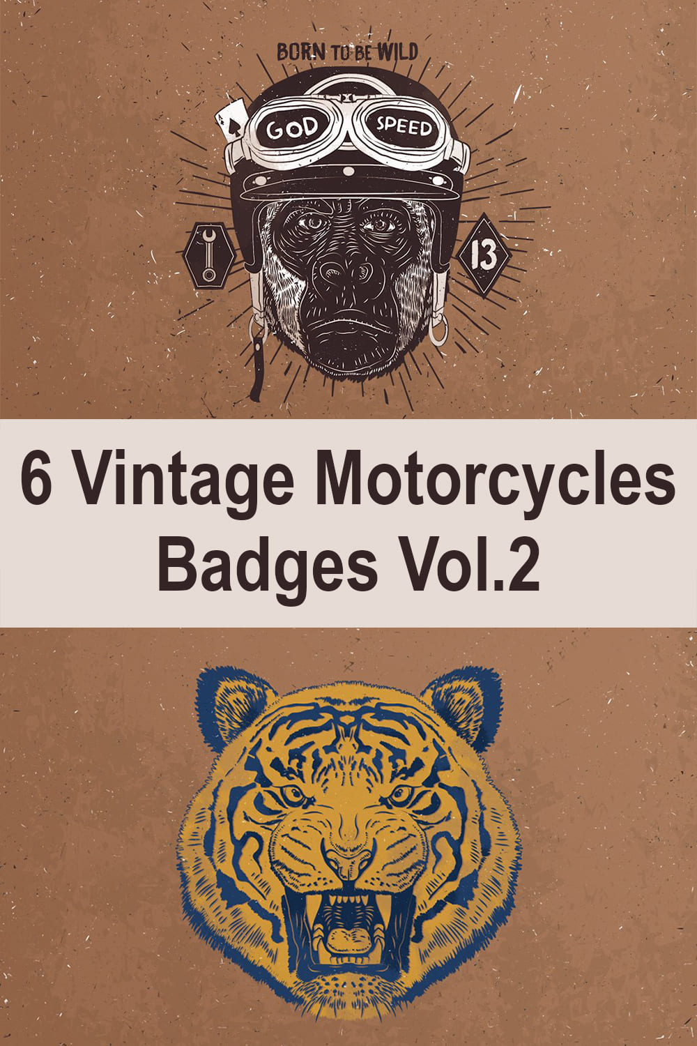 Craft vintage badges.