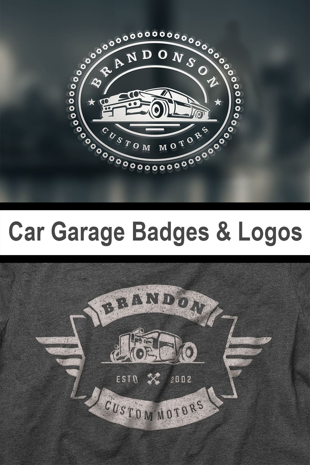 Car Garage Badges and Logos.