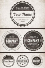 Vintage Circular Badges Vector Pack | Master Bundles