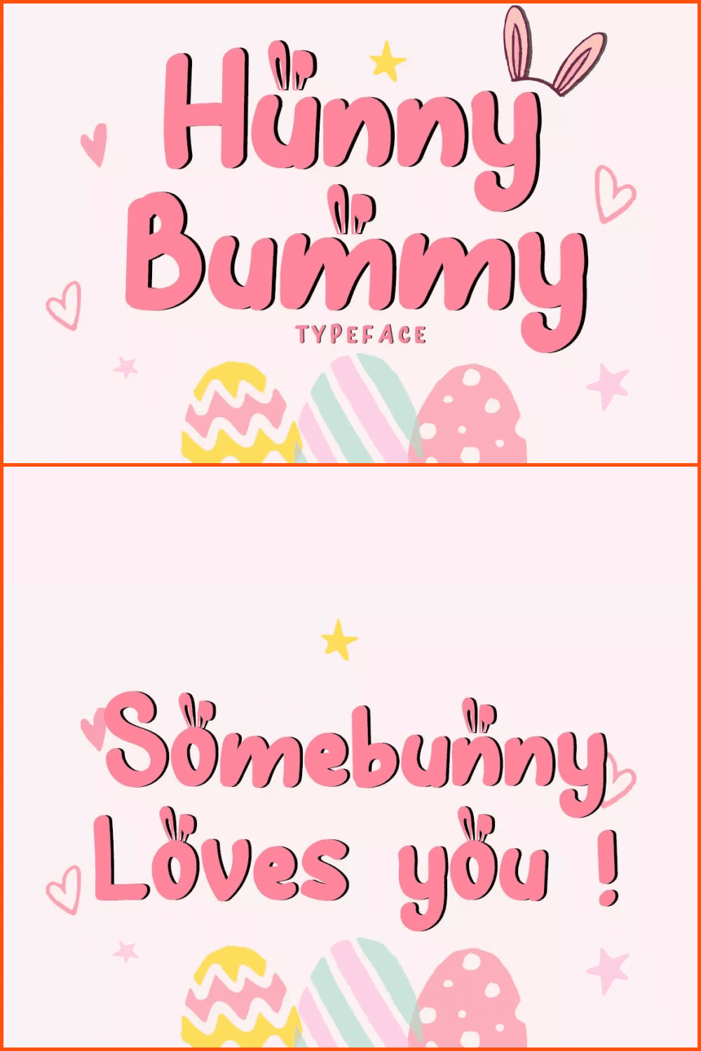 Hunny Bummy Easter Crafty Font.