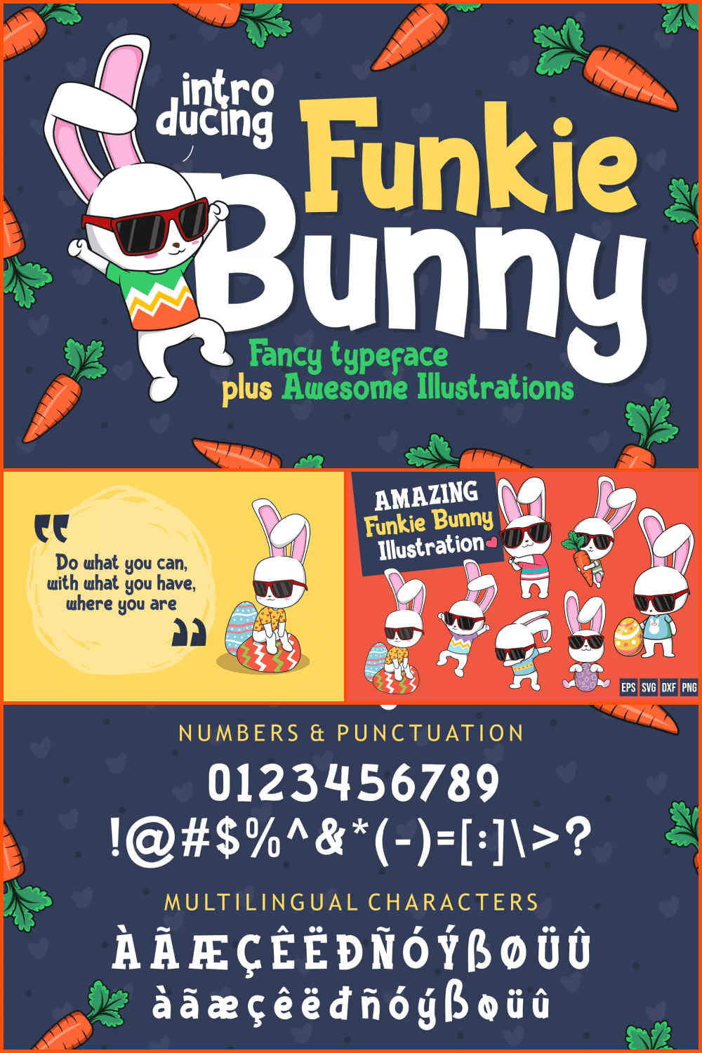 Funkie Bunny Easter Font.
