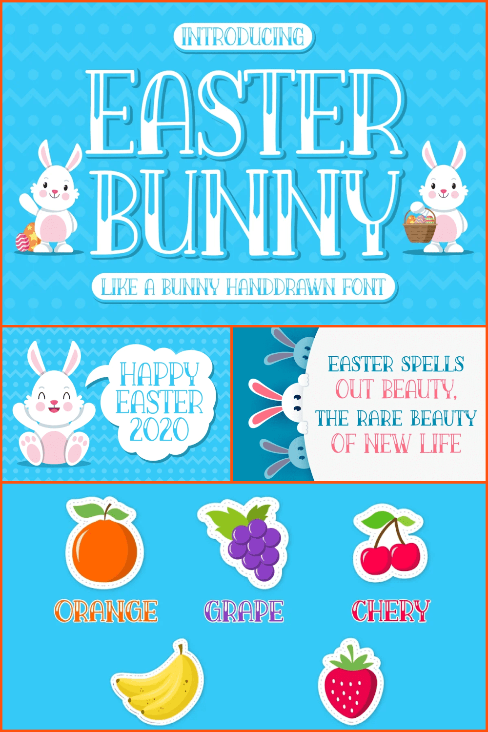 Easter Bunny Font.