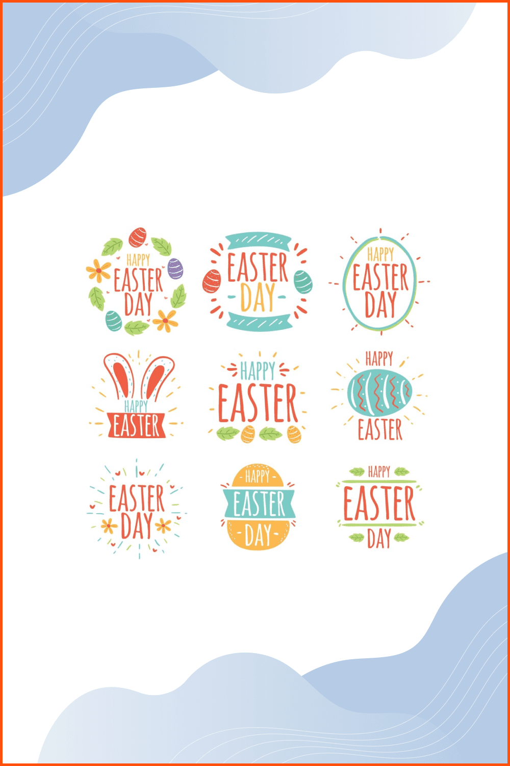 Easter day badges.
