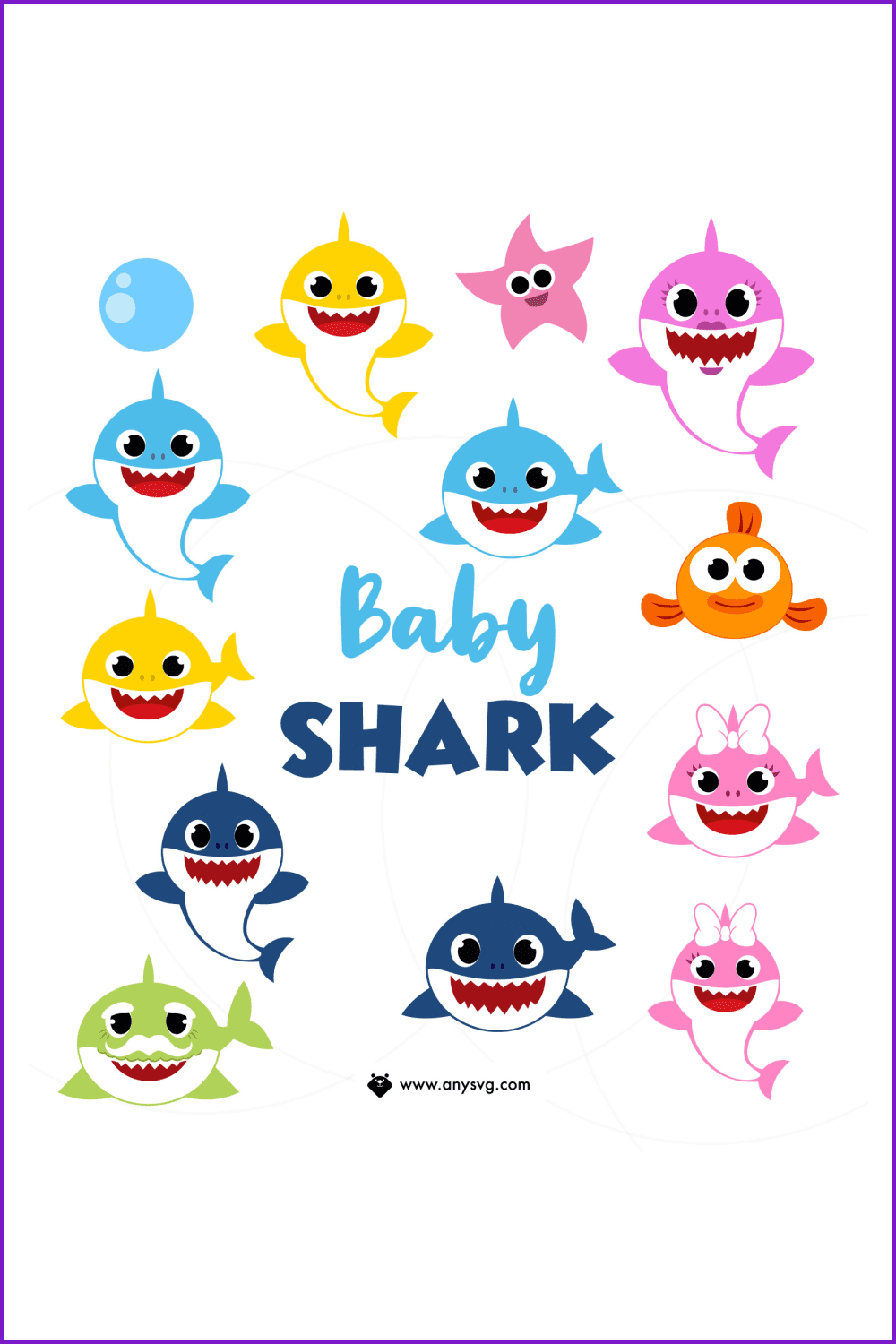 Baby Shark SVG Bundle.