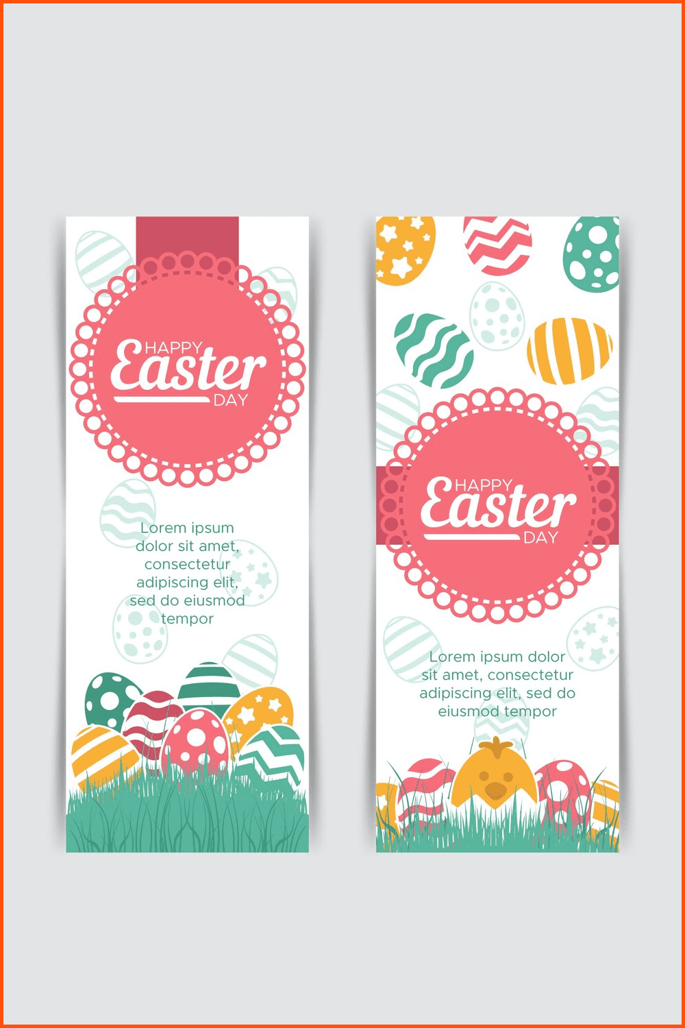 Creative Easter banners.