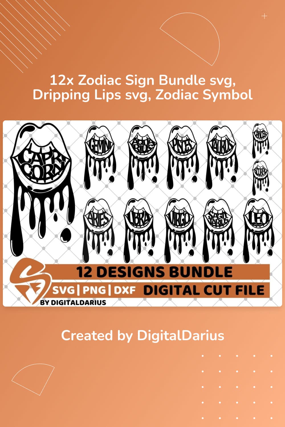  Zodiac Sign Bundle SVG.