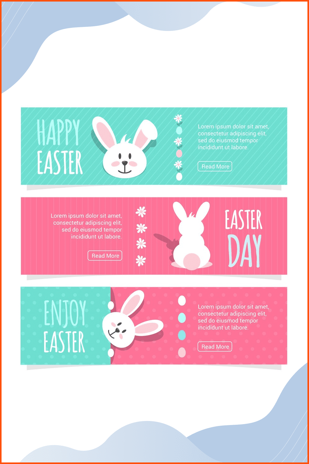Easter day banners.