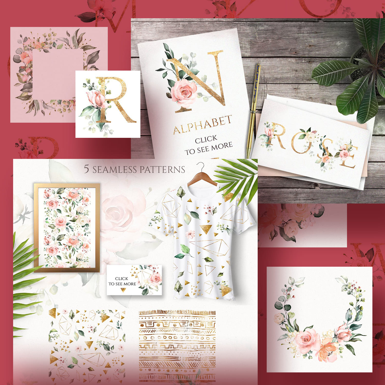 Sunny watercolor floral collection cover image.