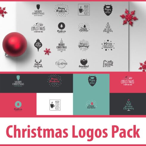 Christmas Logos Pack main cover.