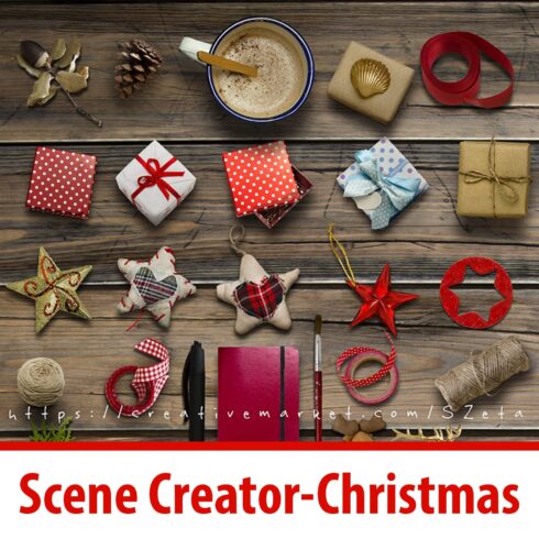 Scene Creator-Christmas PSD main cover.