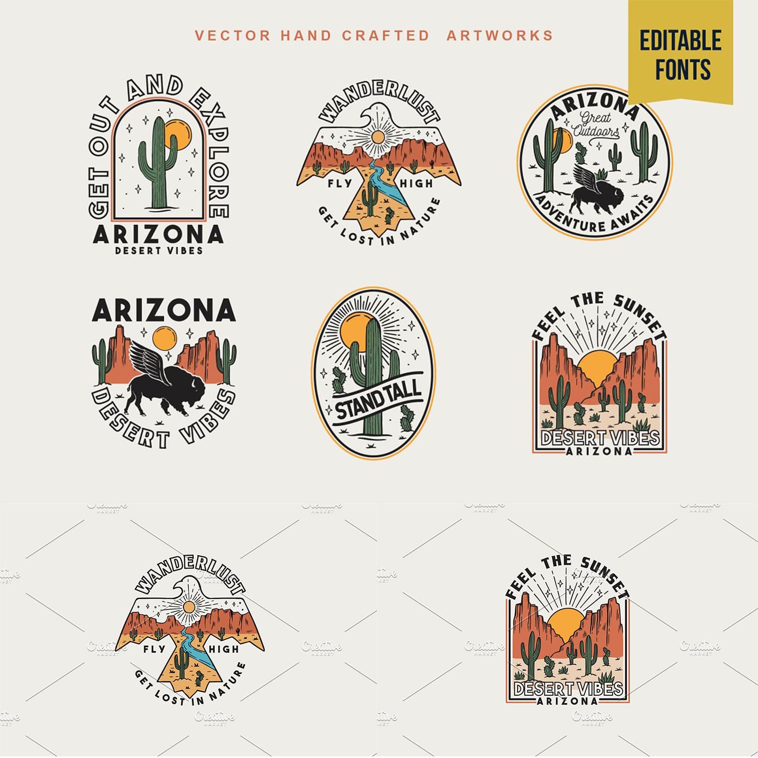 Vector Desert Badges cover image.