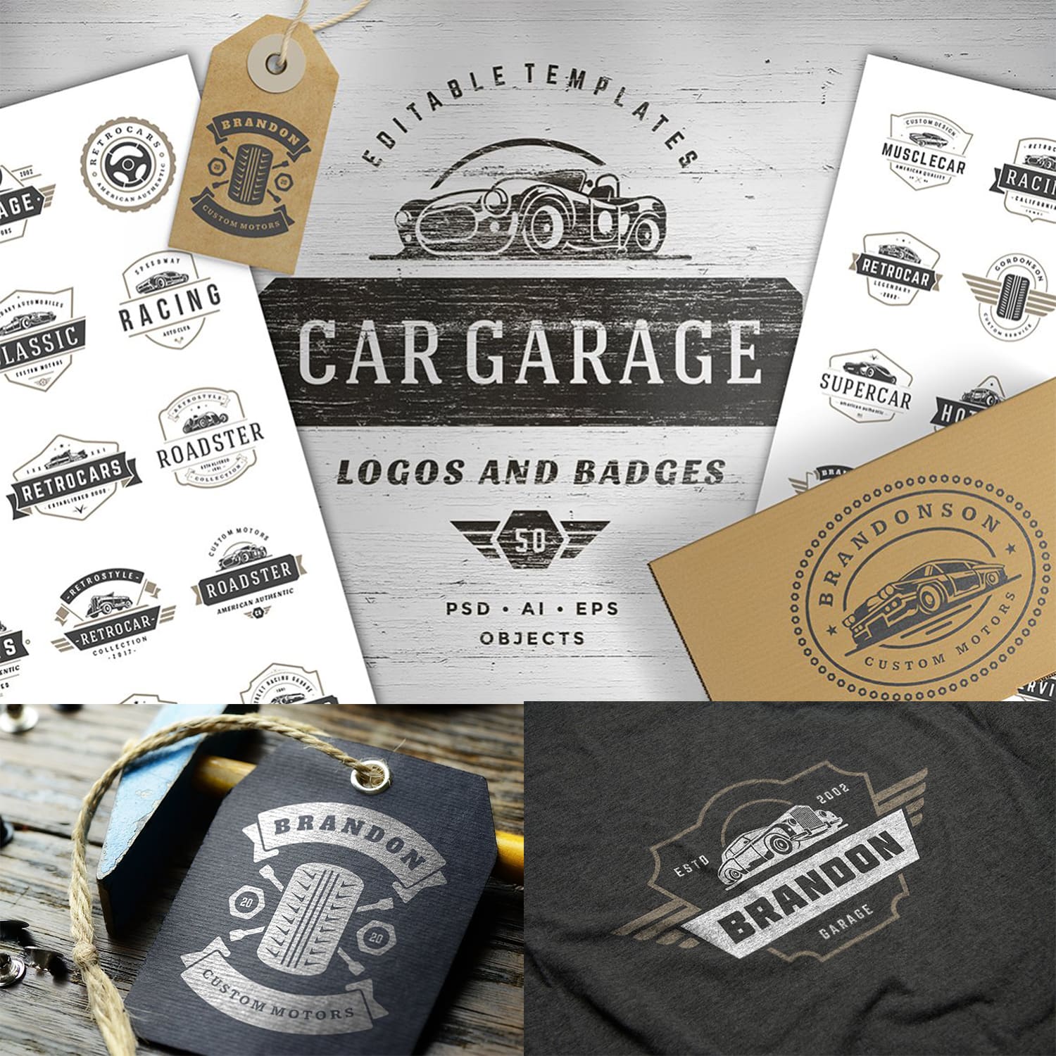 Car Garage Badges & Logos cover image.