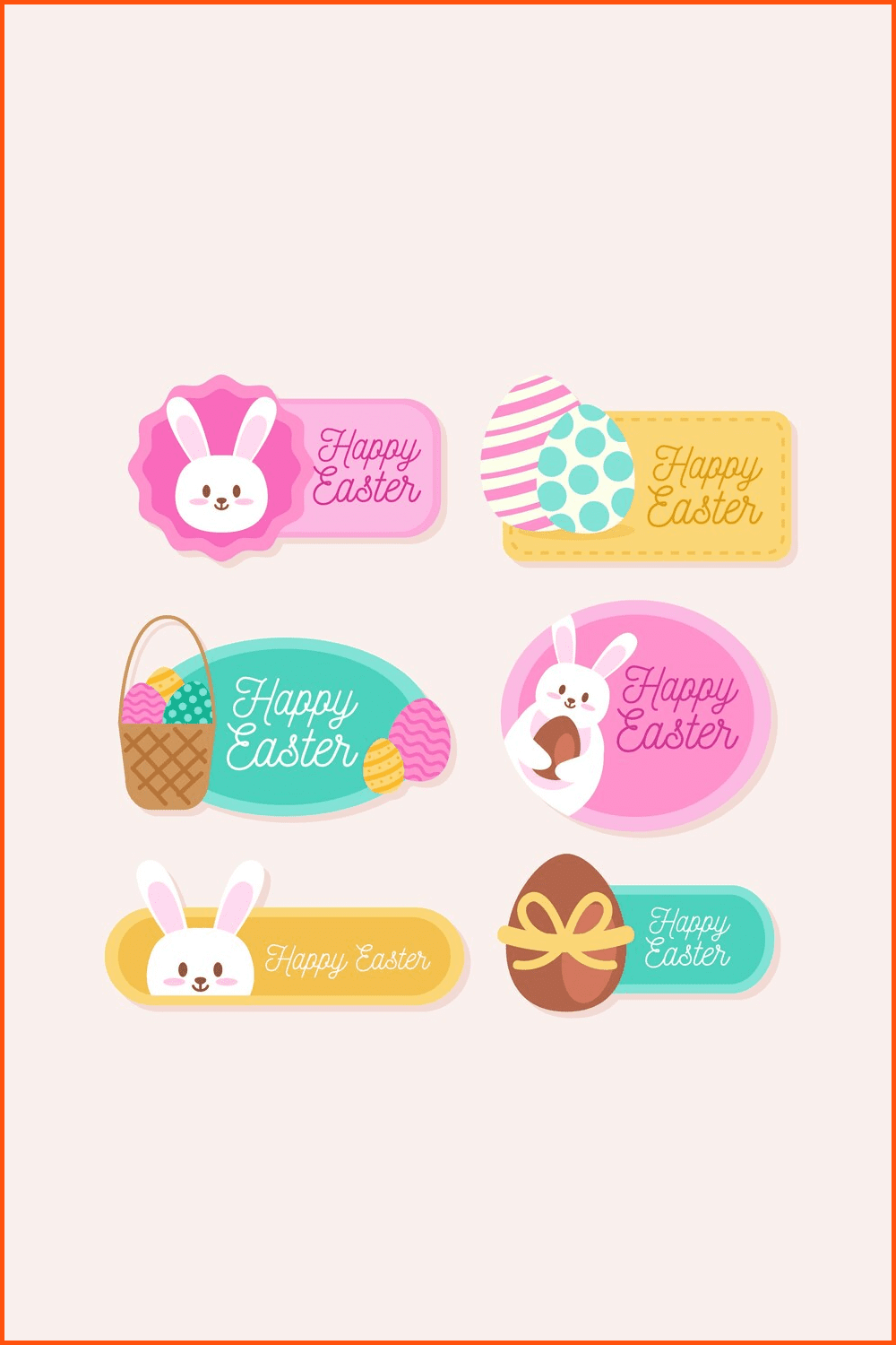 Easter label collection.