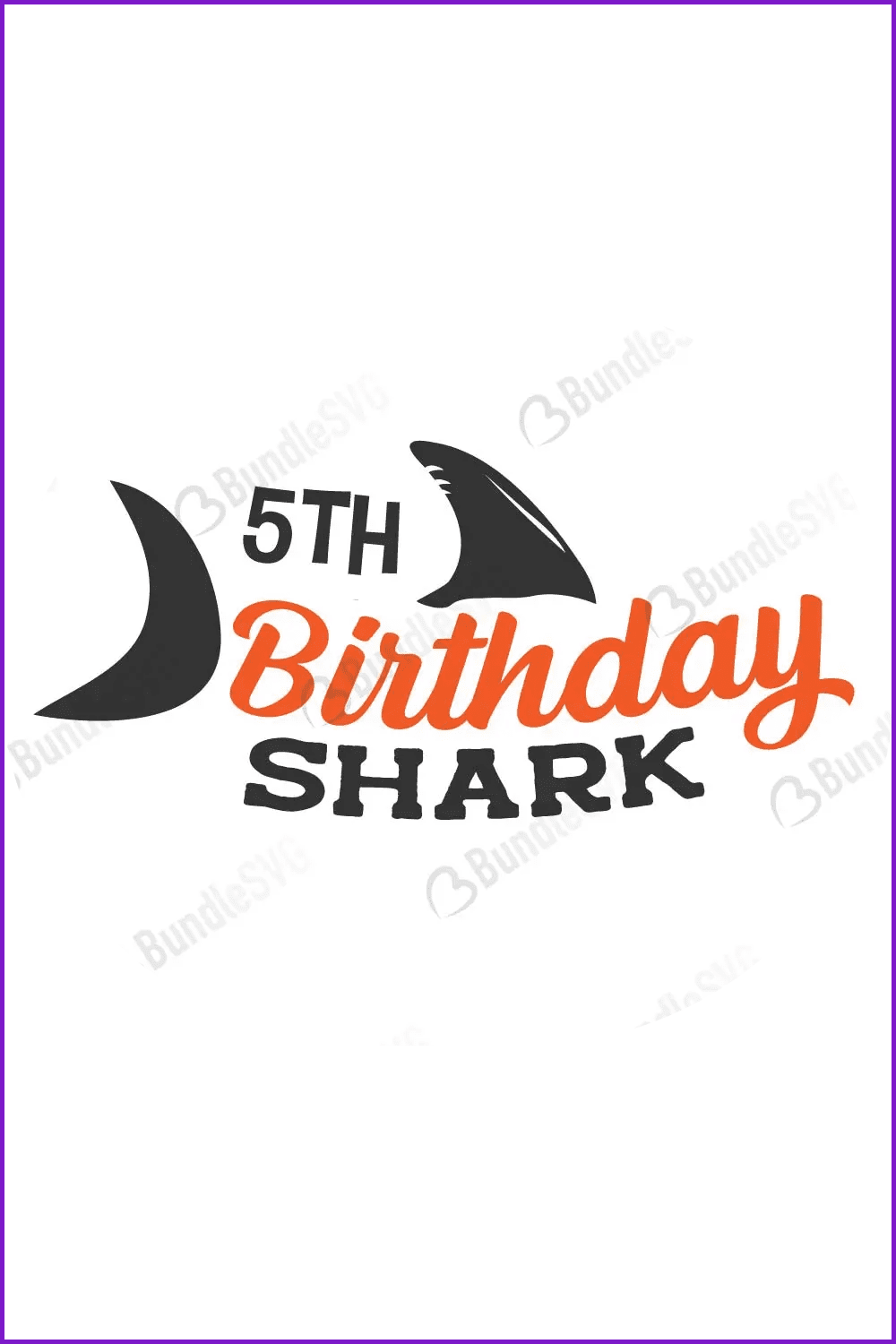 Birthday Shark SVG Cut Files.