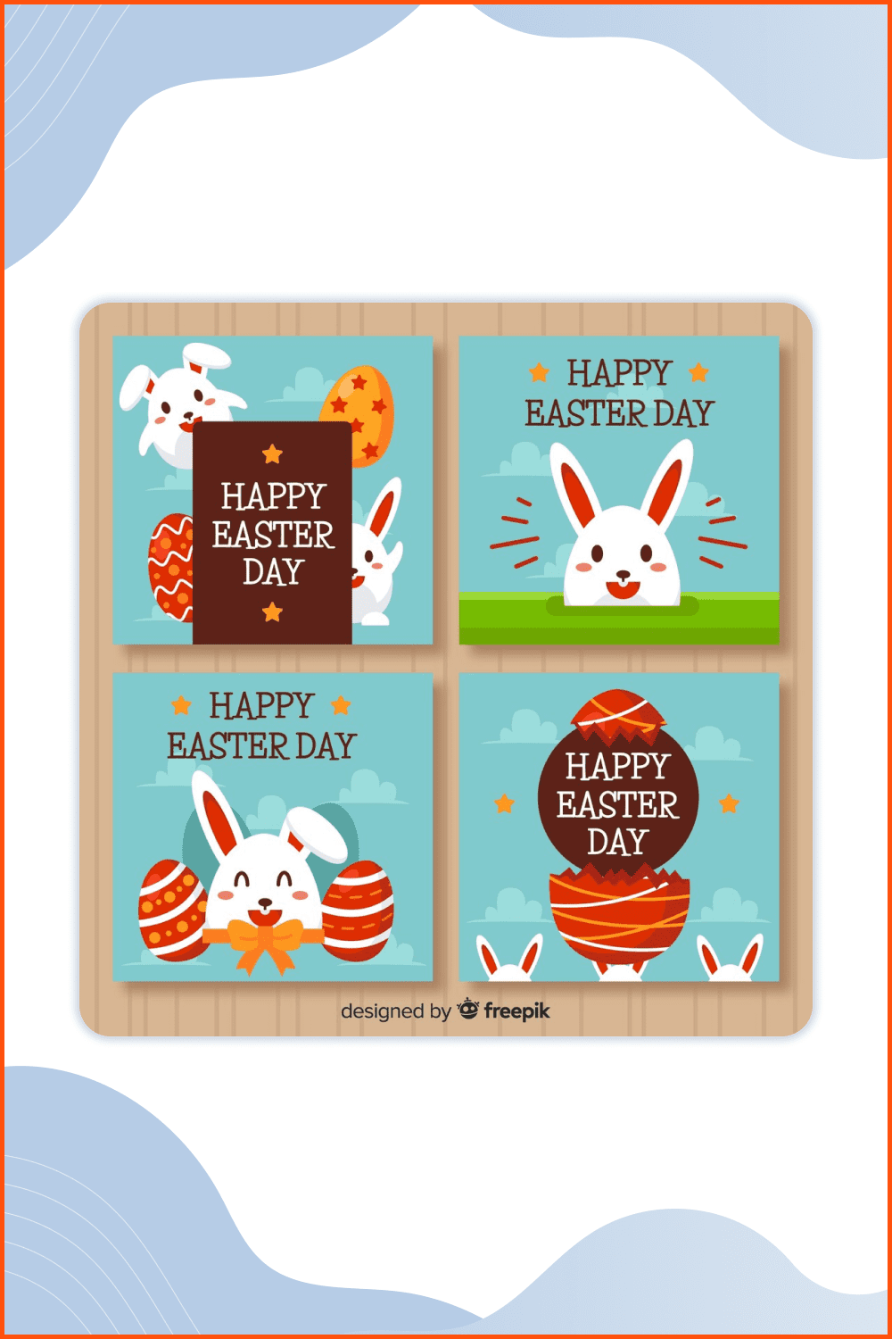 Free Easter Card Vector.