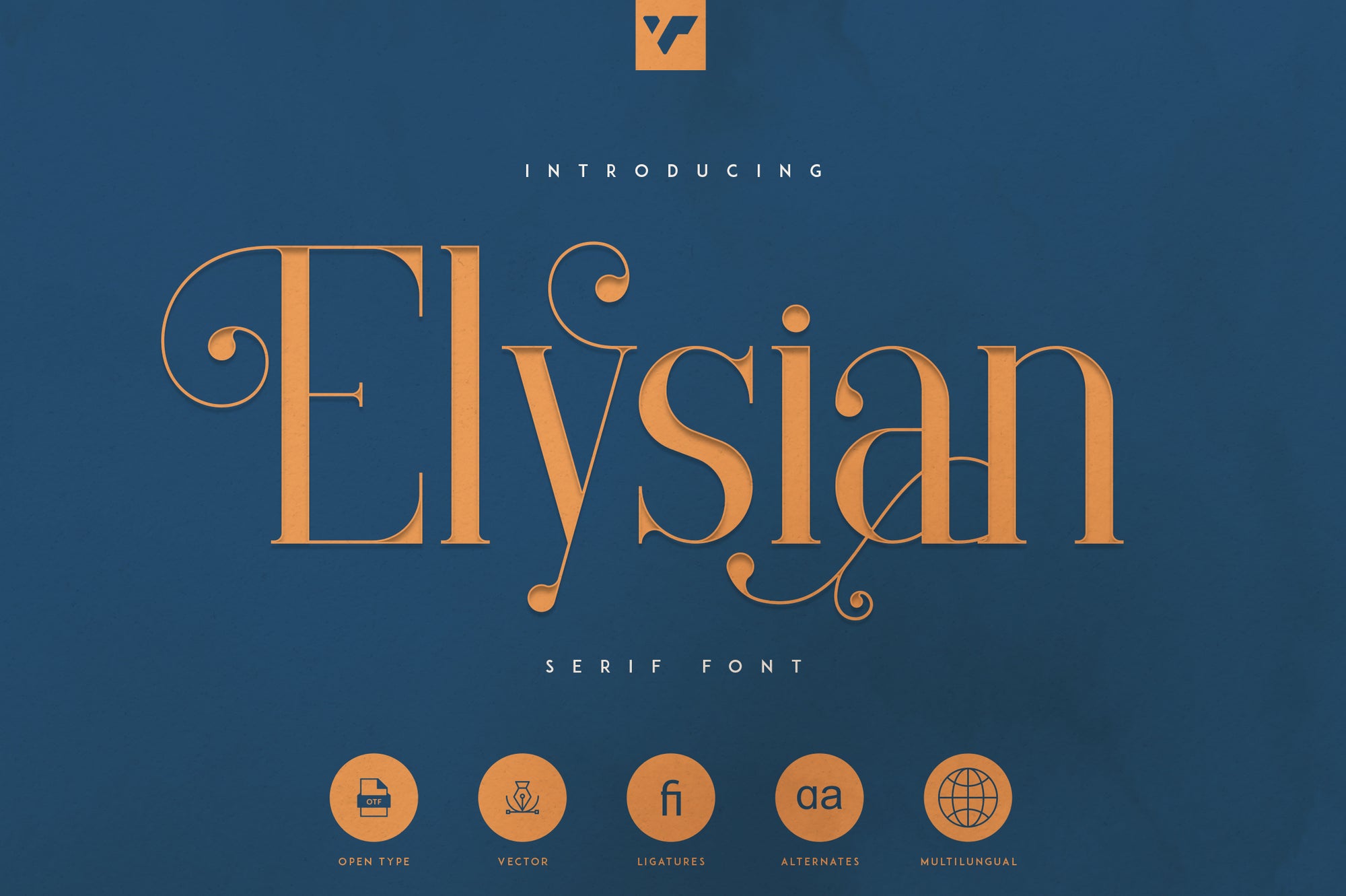 Elysian - Serif Font - minimalistic style preview.