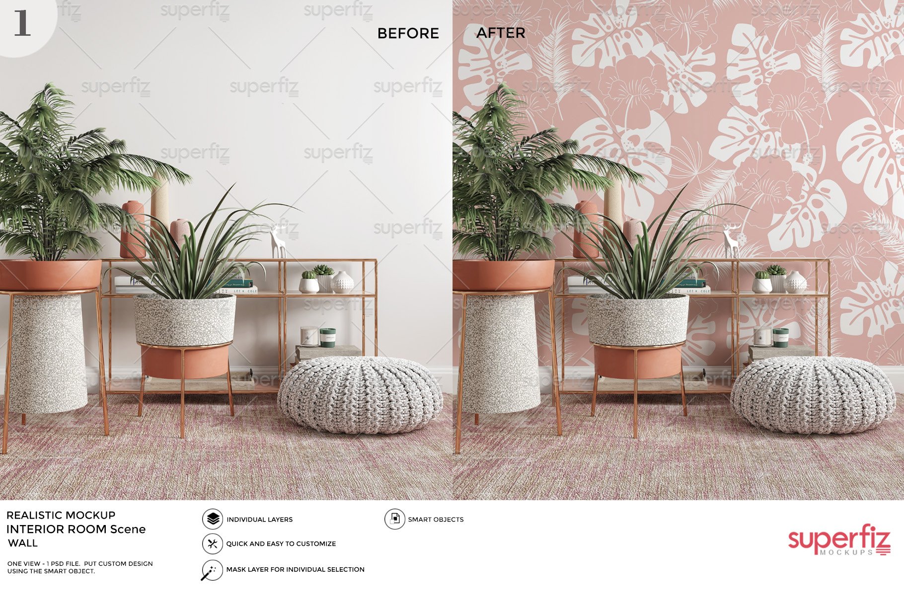 Wallpaper in pastel with flowers.