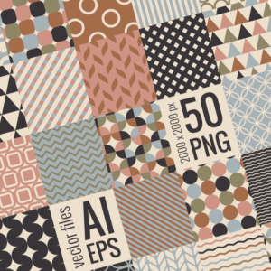 Minimal Geometric Patterns Bundle – MasterBundles