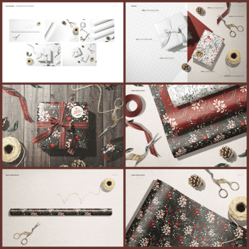 Wrapping Paper Mockup Set cover image.