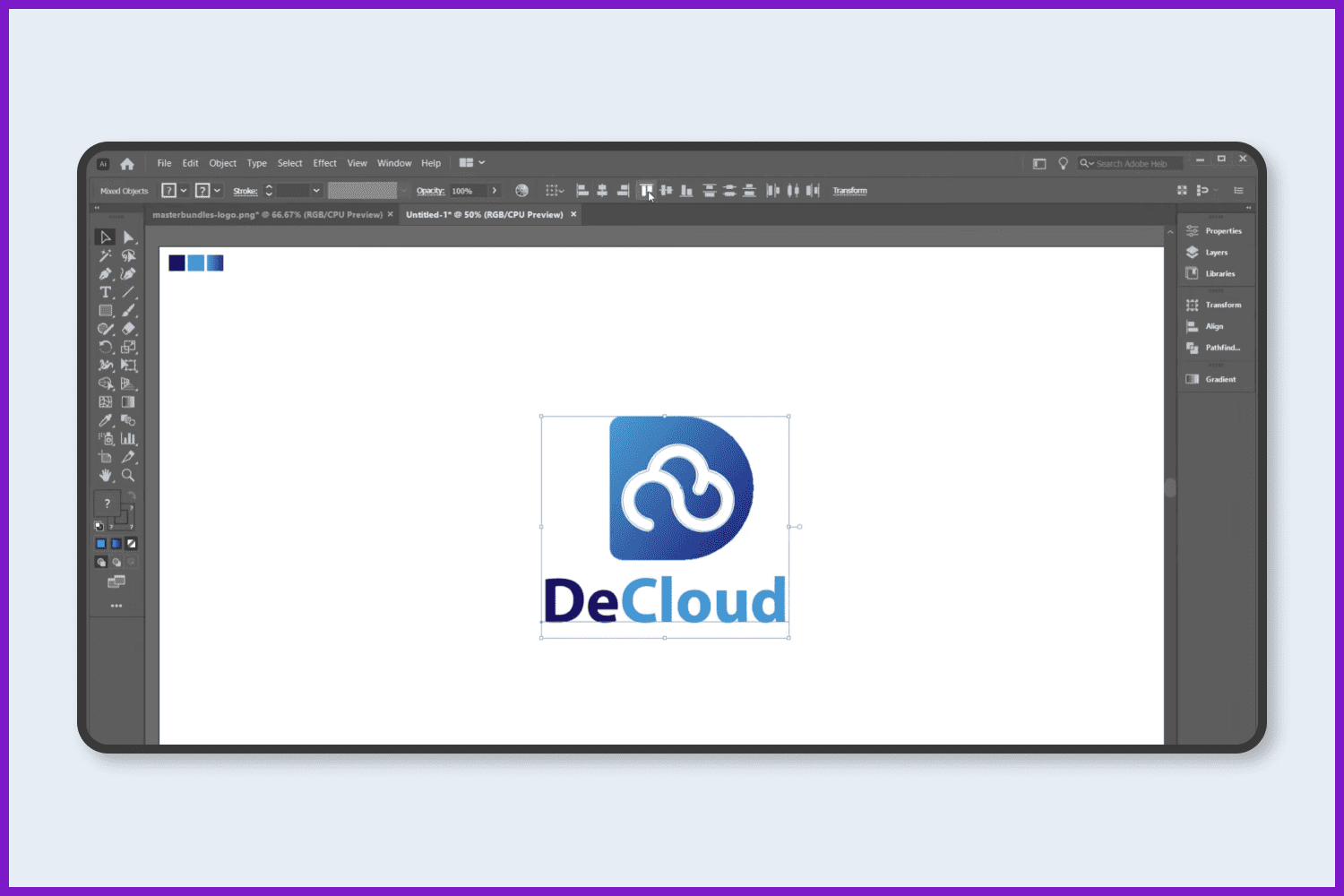 DeCloud logo.