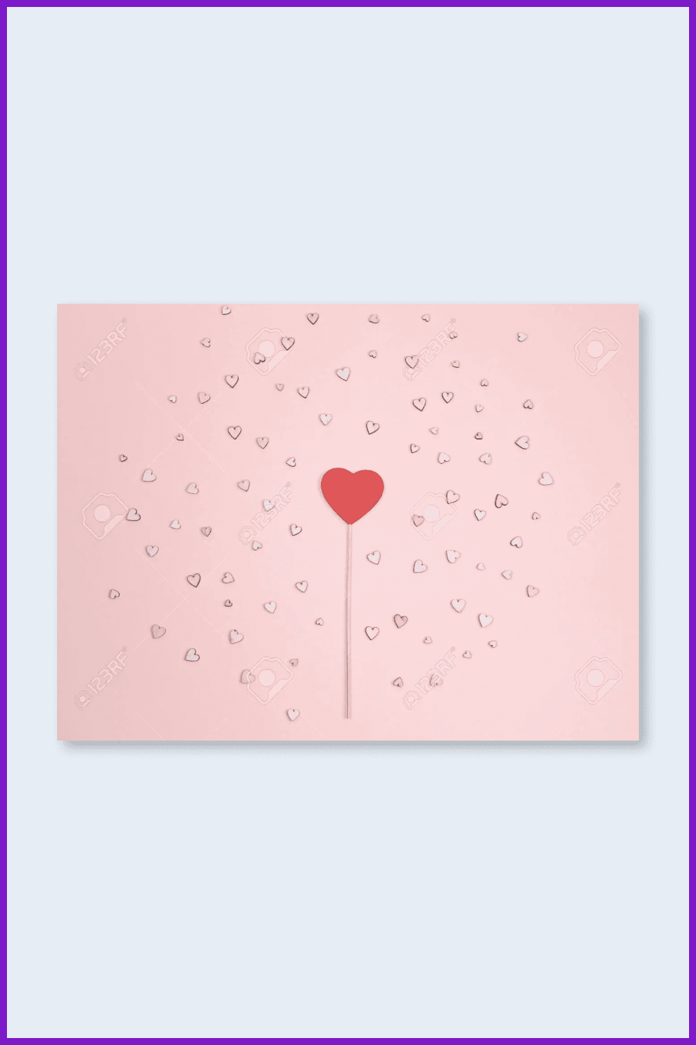 Valentine’s Day pink background.