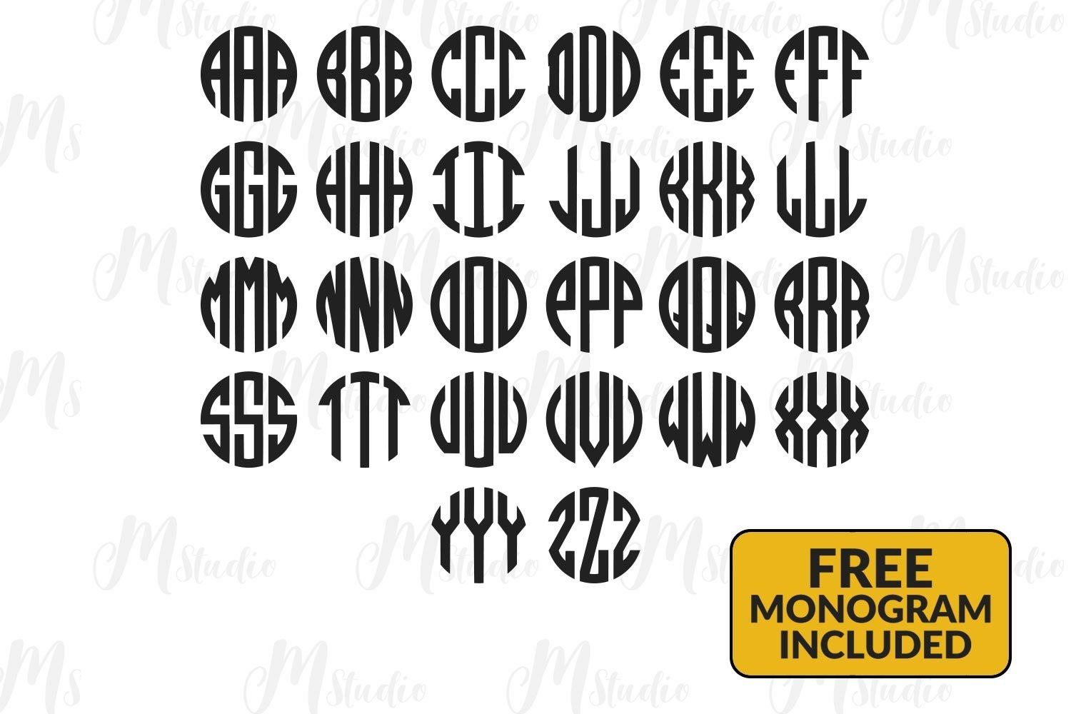 The special monograms for sunflowers.