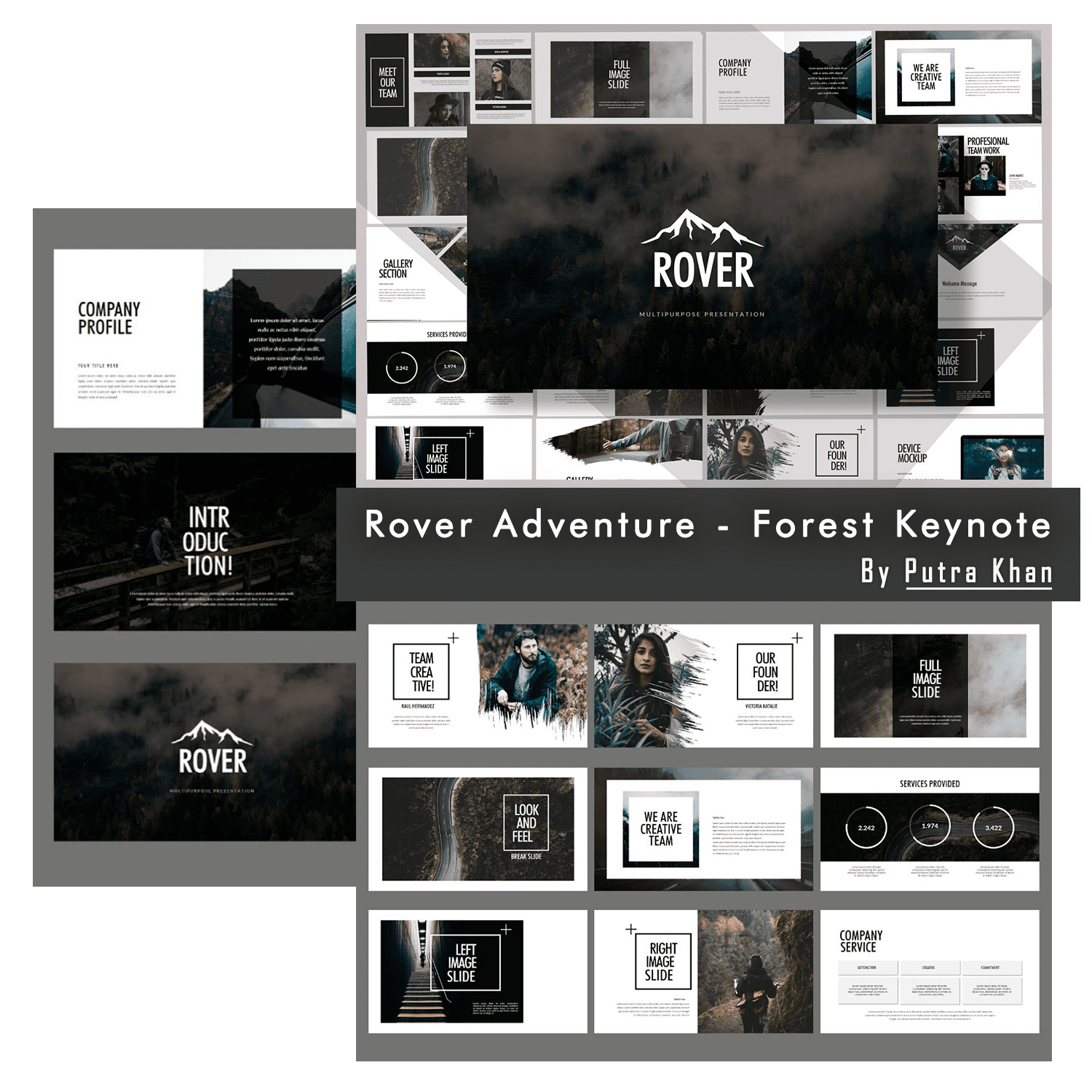 Rover is an adventure beautifully designed and functional professional Google Slides Presentation.