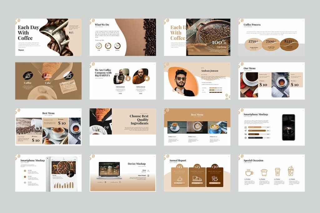 Coffee Keynote Templates – MasterBundles