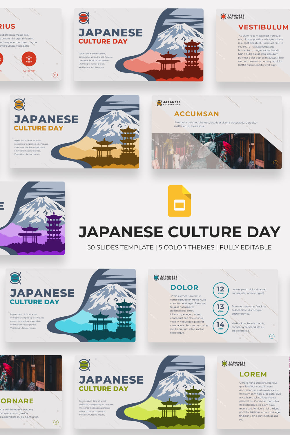 Culture Japan Google Slides Theme.