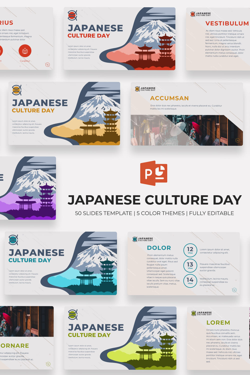 Culture Japan Powerpoint Template.
