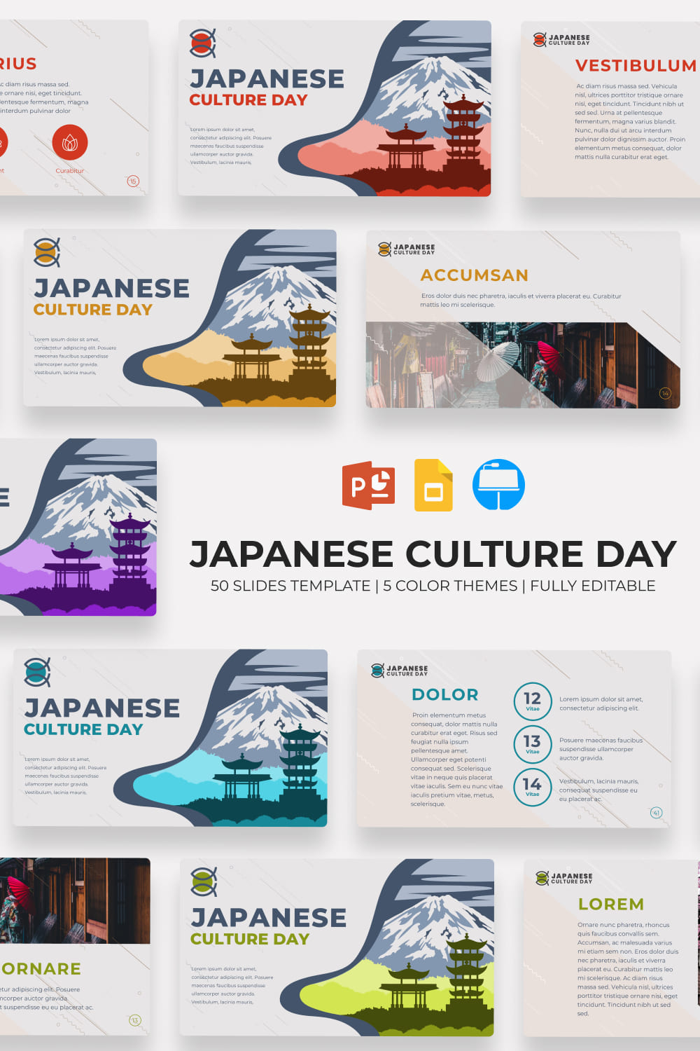 Culture Japan Presentation Template.