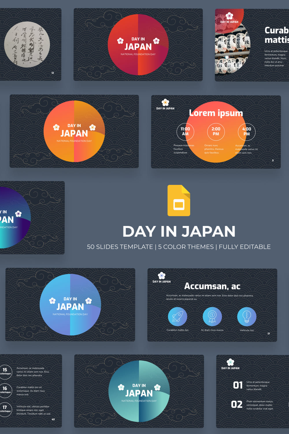 Day in Japan Google Slides Theme.