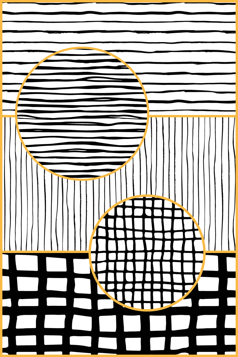 Hand-drawn lines - patterns.