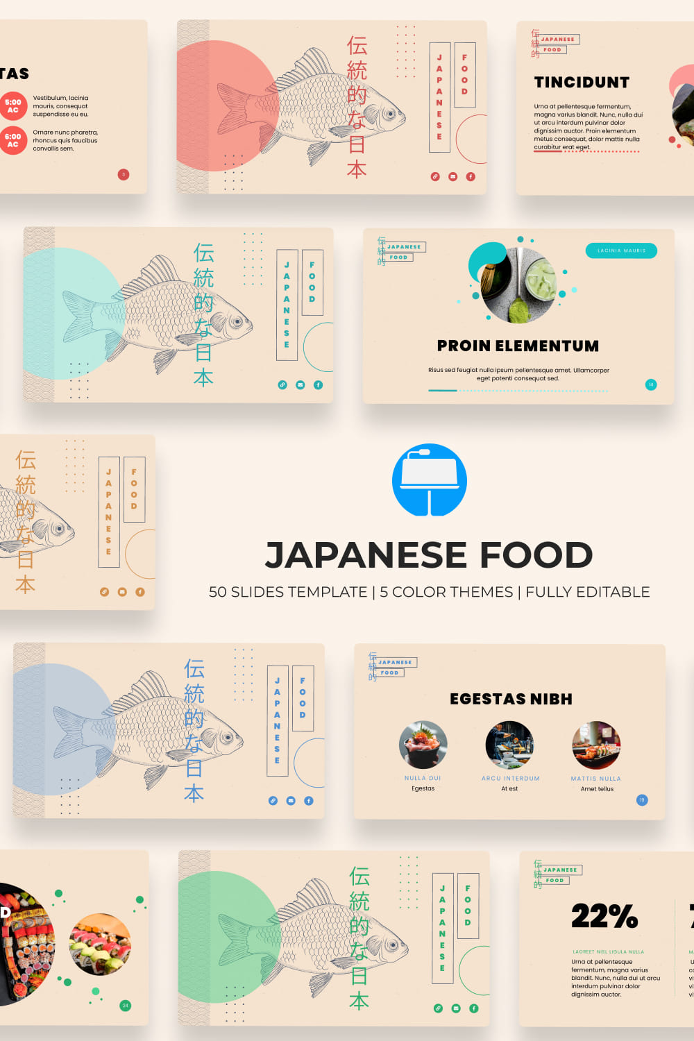 Japan Food  Year Keynote Template.