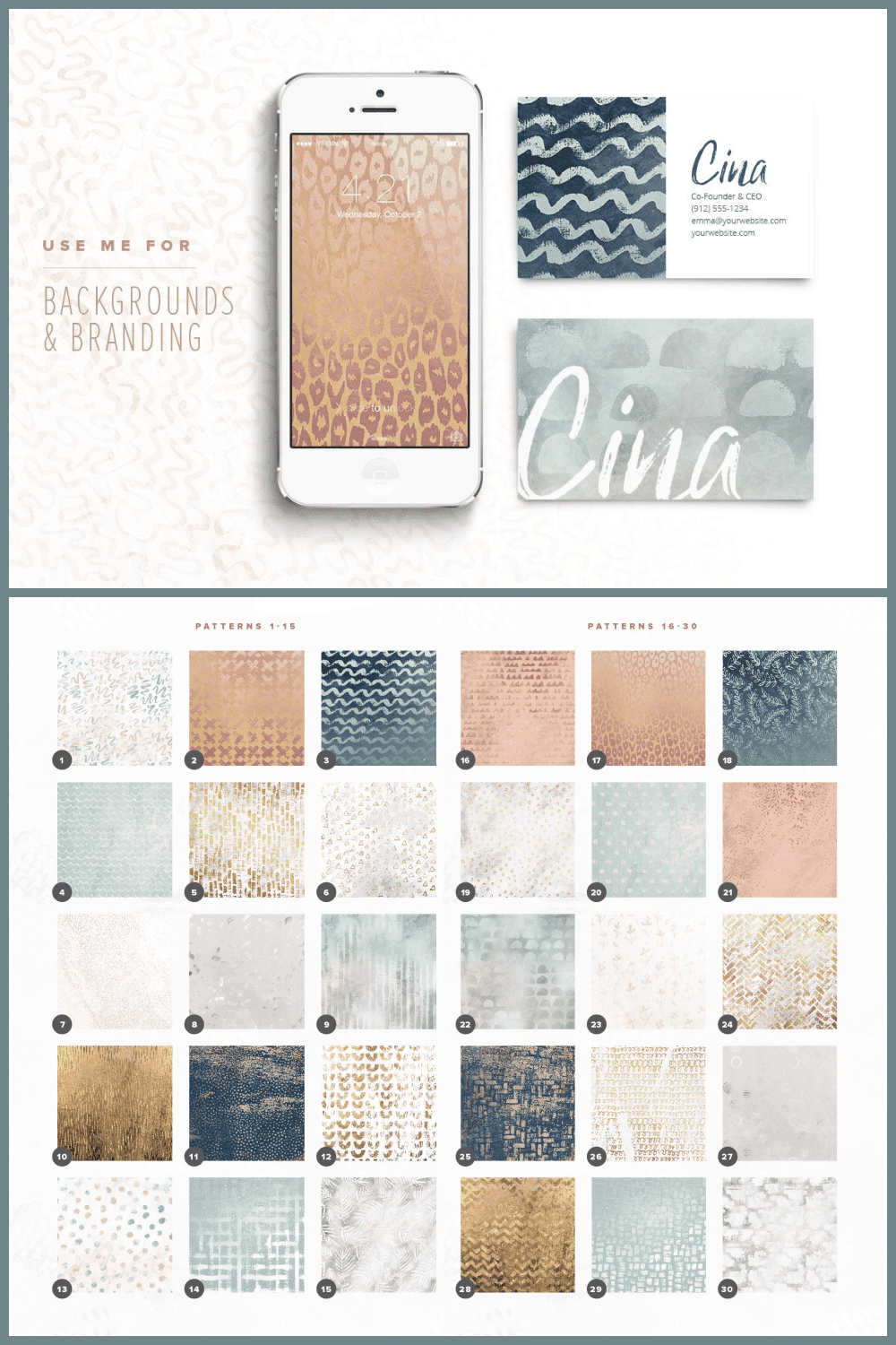 3 magical textured pattern collection