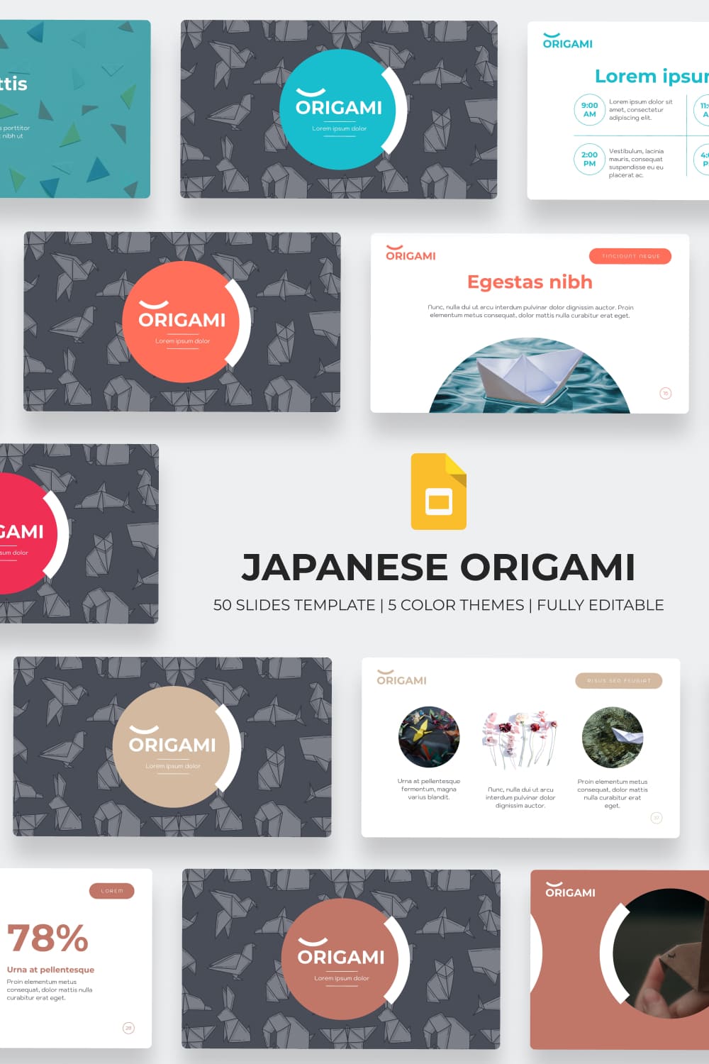 Origami Google Slides Theme.