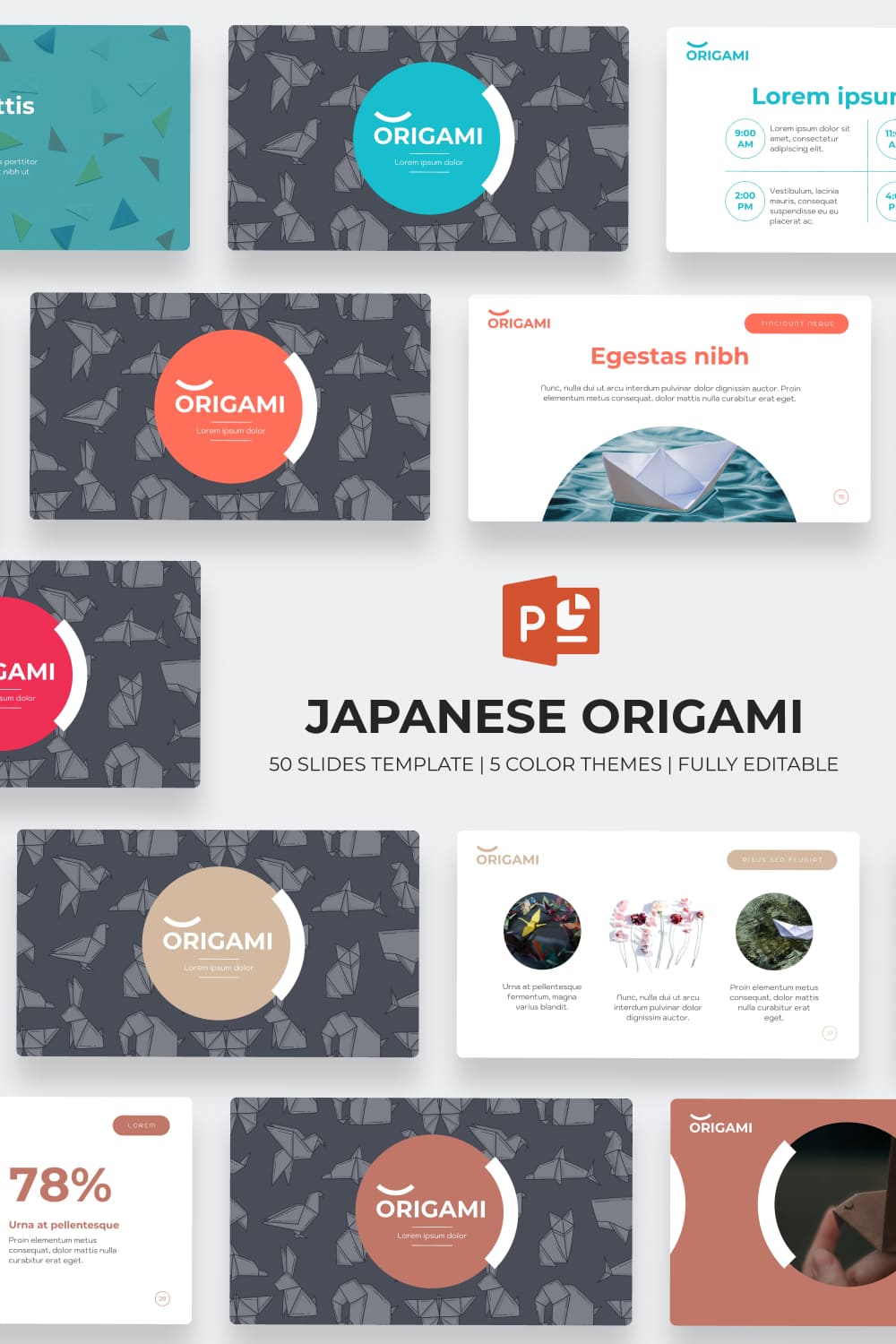 Origami Powerpoint Template.