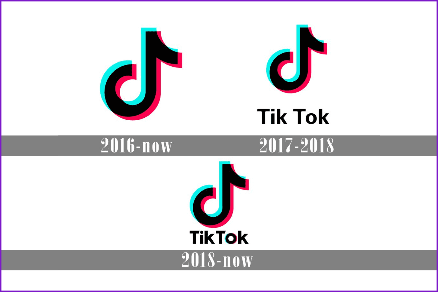 Evolution of the TikTok Emblem.