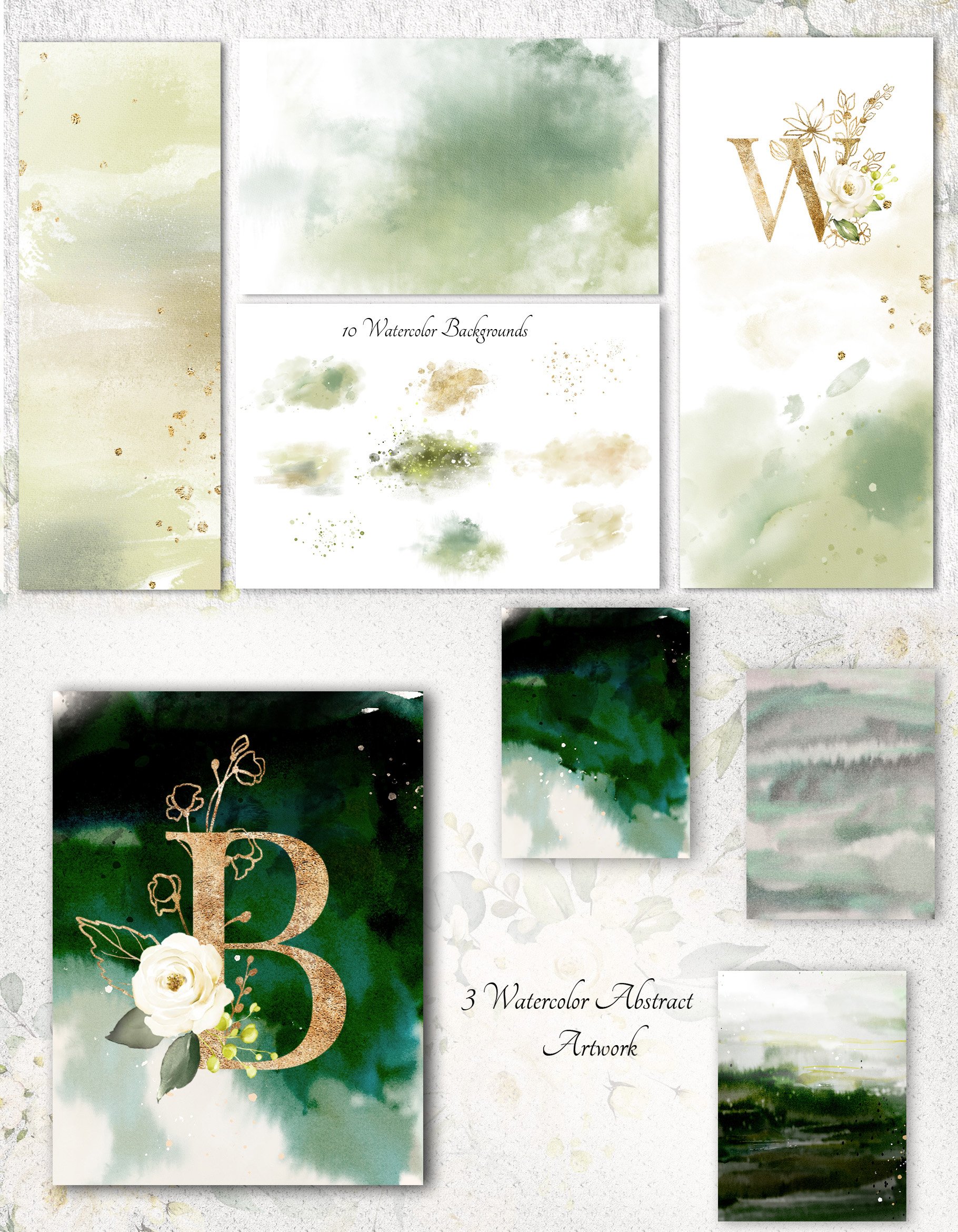 Hand painted watercolor clipart.